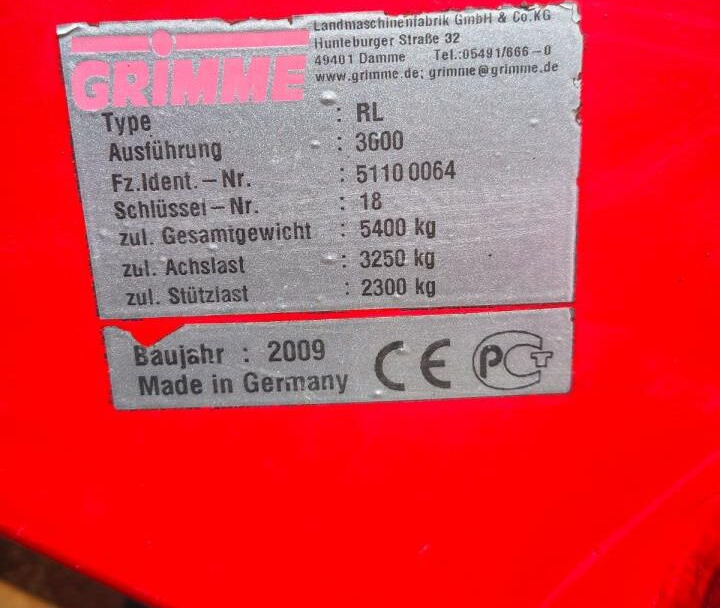 Arracheuse de pommes de terre Grimme RL3000: photos 15