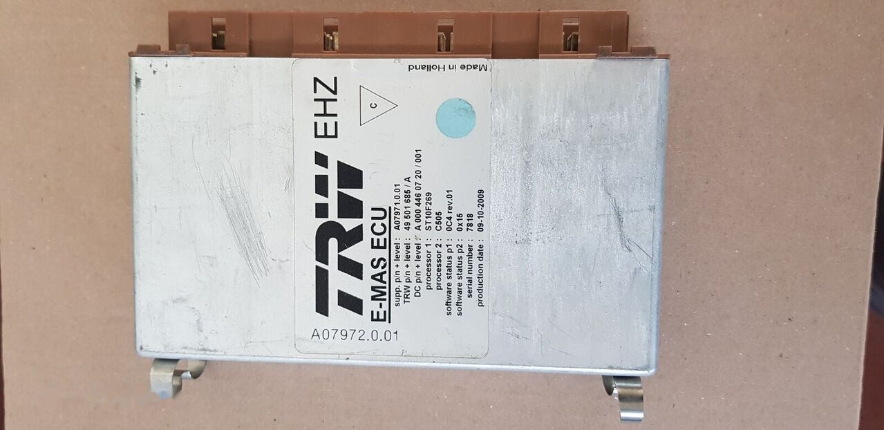 TRW E-EMAS ECU MERCEDES ACTROS MP3 Mercedes-Benz ACTROS MP2 - Bloc de gestion pour Camion: photos 1 TRW E-EMAS ECU MERCEDES ACTROS MP3 Mercedes-Benz ACTROS MP2 - Bloc de gestion pour Camion: photos 1
