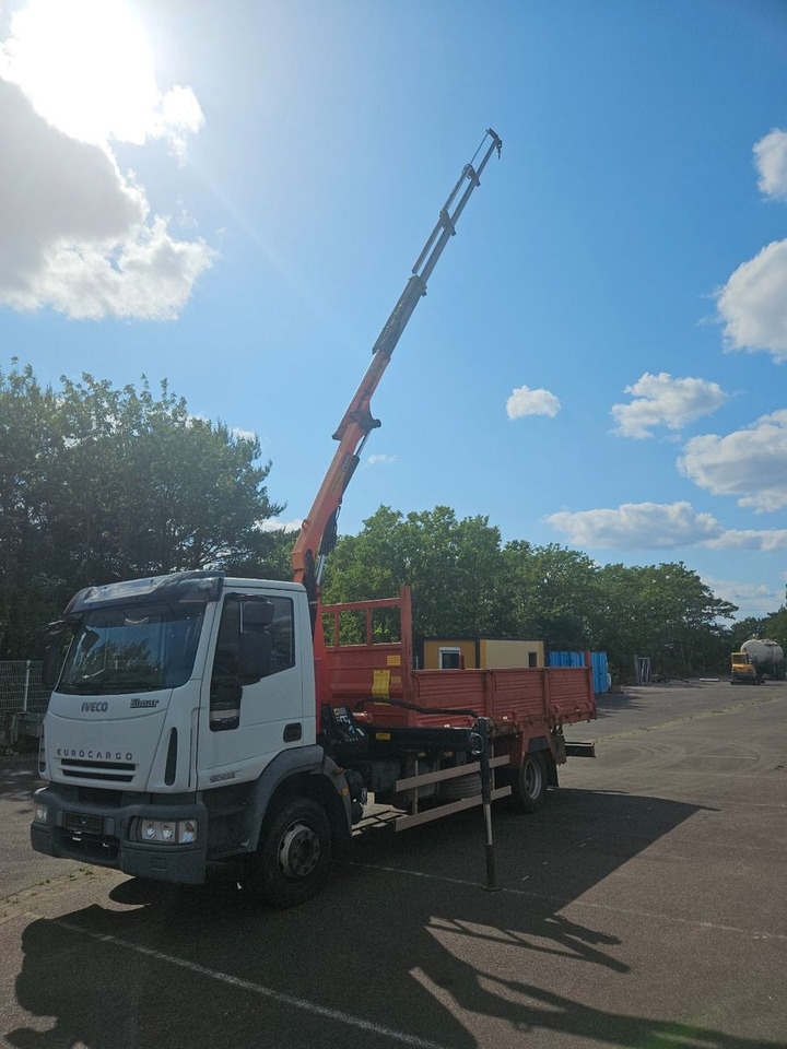 Iveco ML 120E22 4x2 Pritsche Palfinger Kran Funck - Camion plateau: photos 1 Iveco ML 120E22 4x2 Pritsche Palfinger Kran Funck - Camion plateau: photos 1