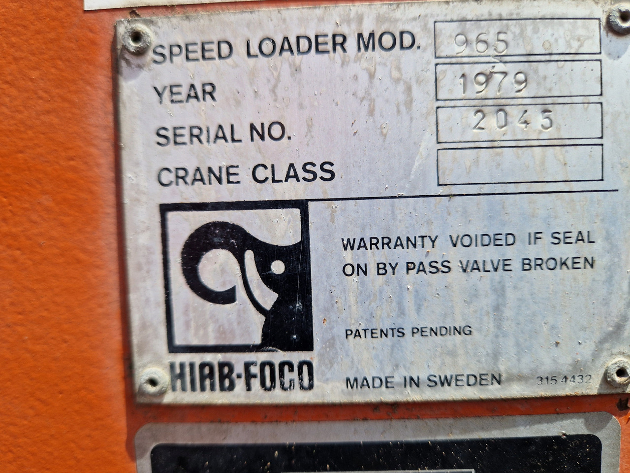 HIAB FOCO 965 - Grue auxiliaire pour Autre matériel: photos 5 HIAB FOCO 965 - Grue auxiliaire pour Autre matériel: photos 5