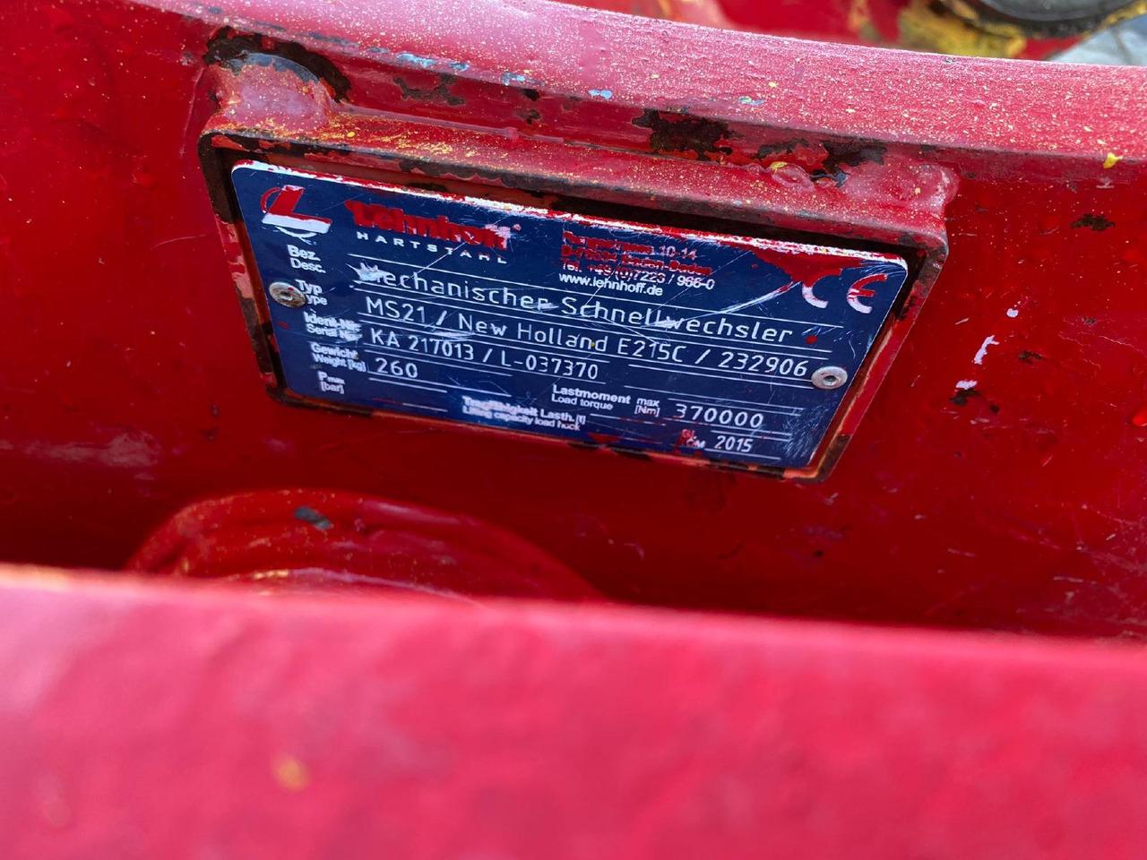 Lehnhoff MS 21 - Attache rapide: photos 4 Lehnhoff MS 21 - Attache rapide: photos 4