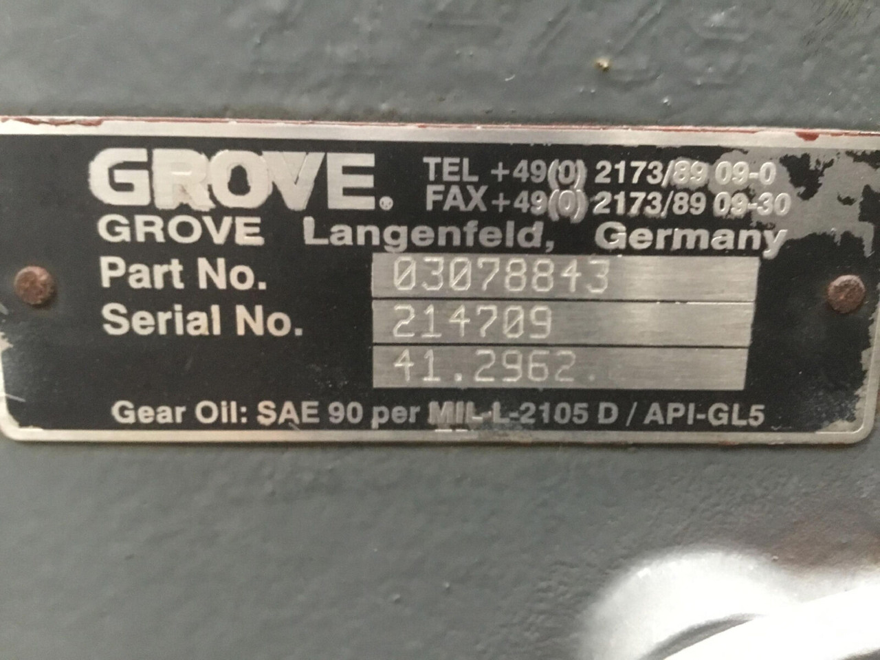 Grove GMK 3055 diff box axle nr 1 - Différentiel pour Grue mobile: photos 5 Grove GMK 3055 diff box axle nr 1 - Différentiel pour Grue mobile: photos 5