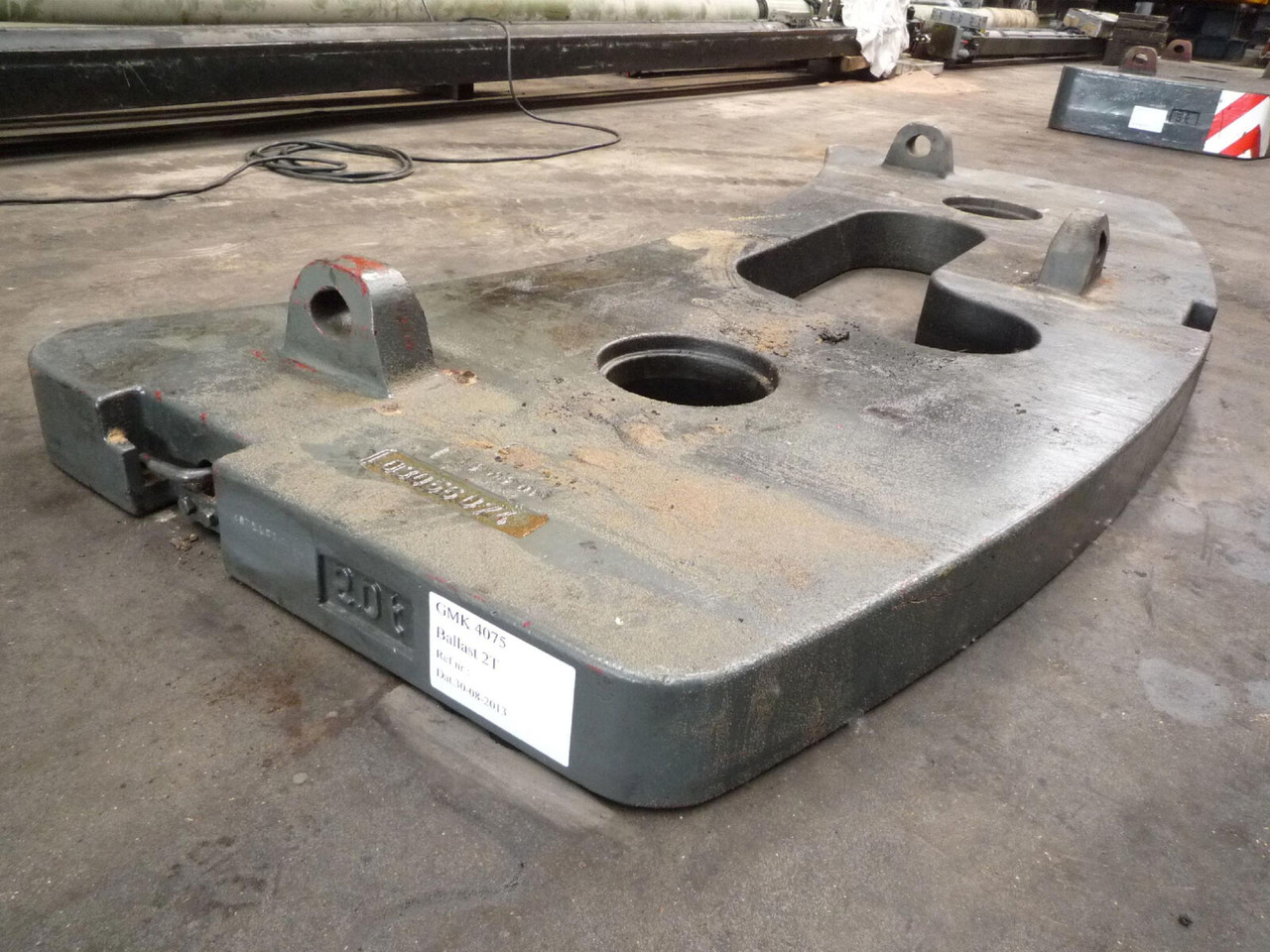 Grove GMK 4075 counterweight 2,0 ton - Contrepoids pour Grue mobile: photos 2 Grove GMK 4075 counterweight 2,0 ton - Contrepoids pour Grue mobile: photos 2