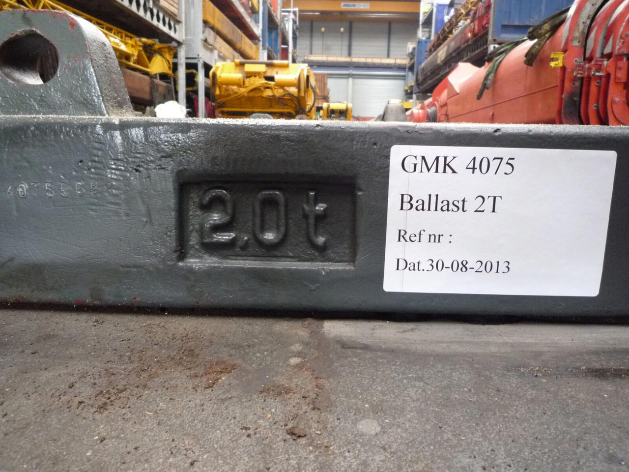 Grove GMK 4075 counterweight 2,0 ton - Contrepoids pour Grue mobile: photos 3 Grove GMK 4075 counterweight 2,0 ton - Contrepoids pour Grue mobile: photos 3