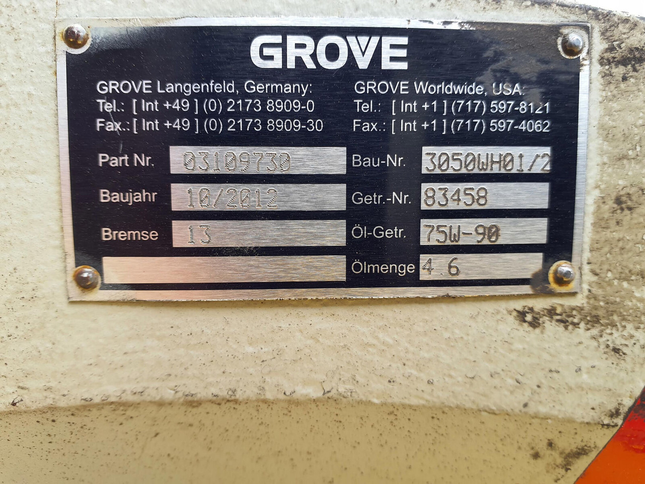 Treuil pour Grue mobile Grove GMK 5170 winch 2: photos 6 Treuil pour Grue mobile Grove GMK 5170 winch 2: photos 6