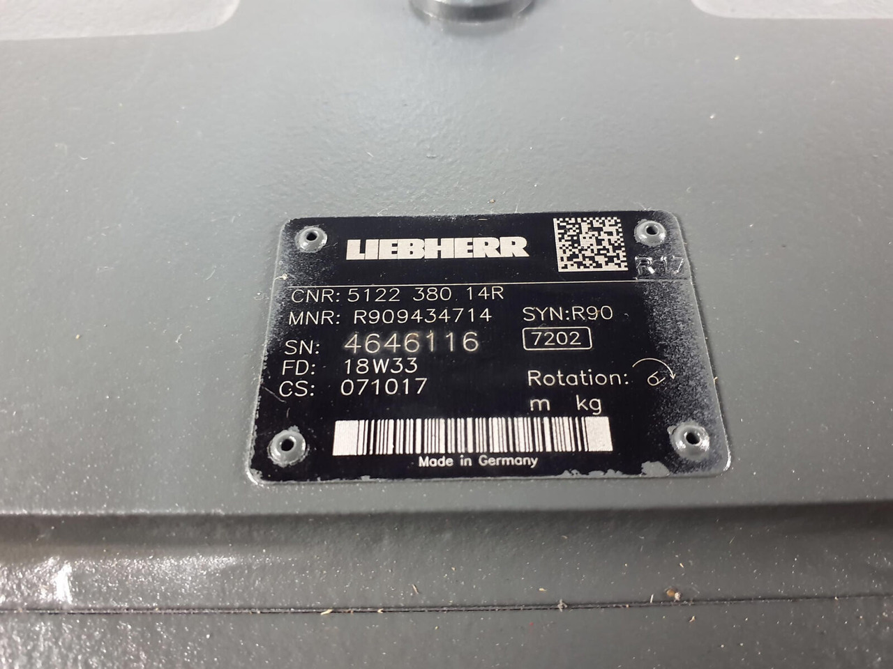 Pompe hydraulique pour Grue Liebherr Hydraulic Pump A4V250: photos 8