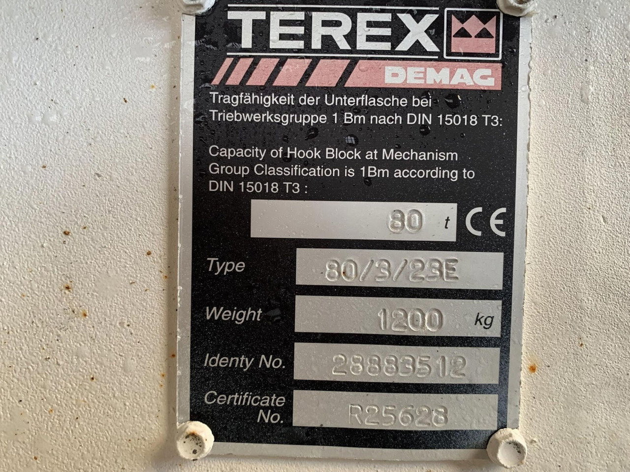 Terex Hookblock 23mm 3 sheave 80t - Pièces de rechange pour Grue mobile: photos 5 Terex Hookblock 23mm 3 sheave 80t - Pièces de rechange pour Grue mobile: photos 5