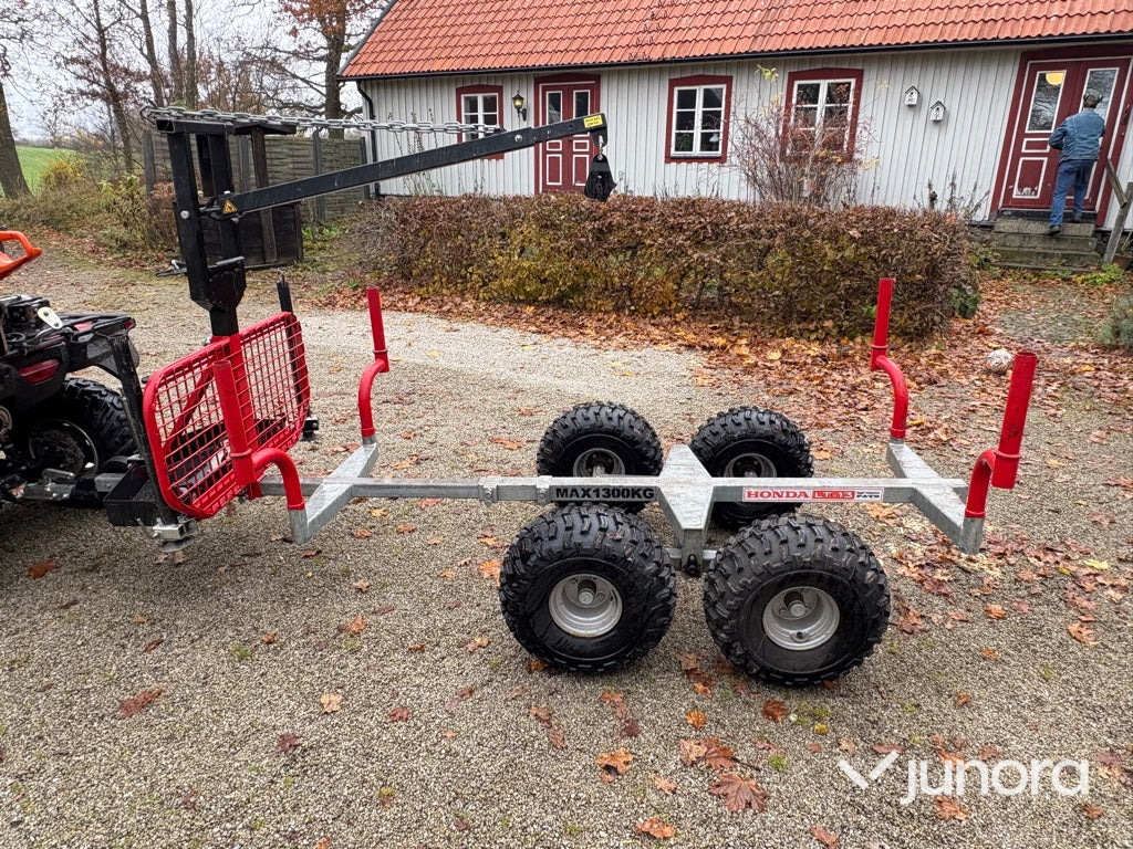 ATV timmervagn - Honda LT-13 - Remorque forestière: photos 5 ATV timmervagn - Honda LT-13 - Remorque forestière: photos 5