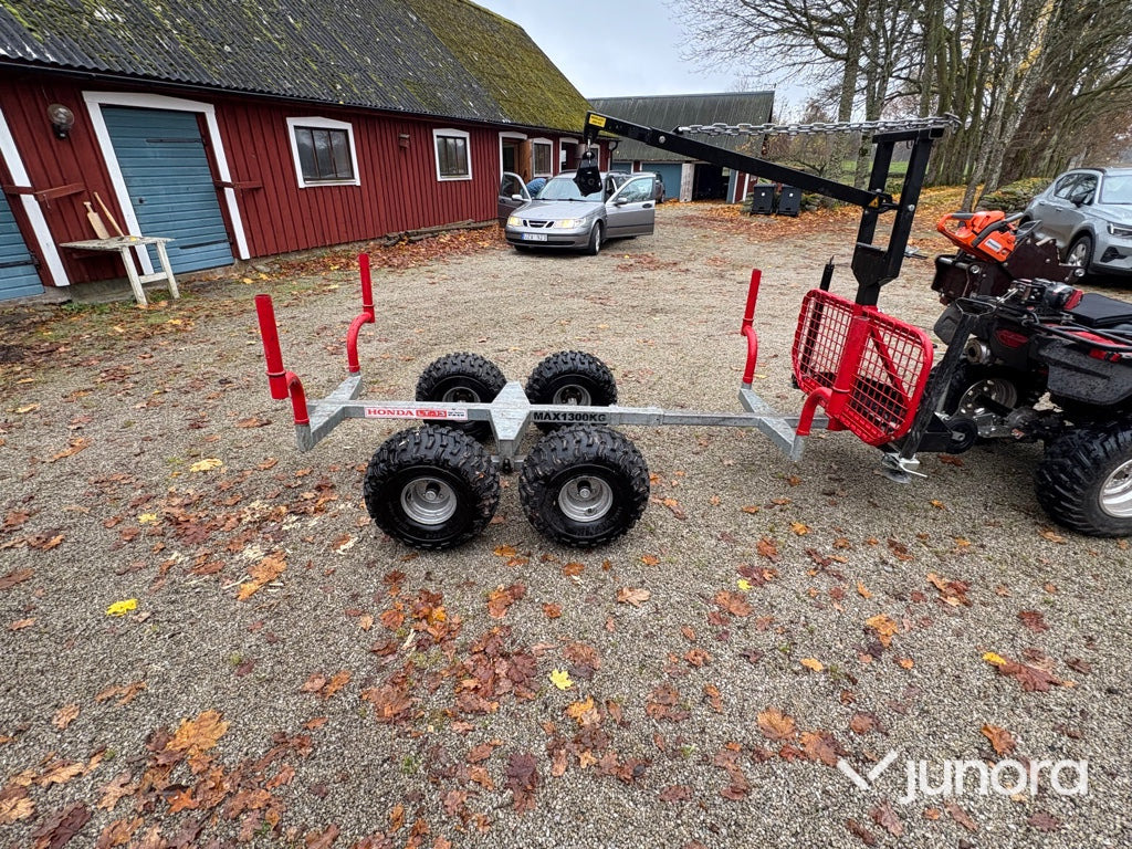 ATV timmervagn - Honda LT-13 - Remorque forestière: photos 2 ATV timmervagn - Honda LT-13 - Remorque forestière: photos 2