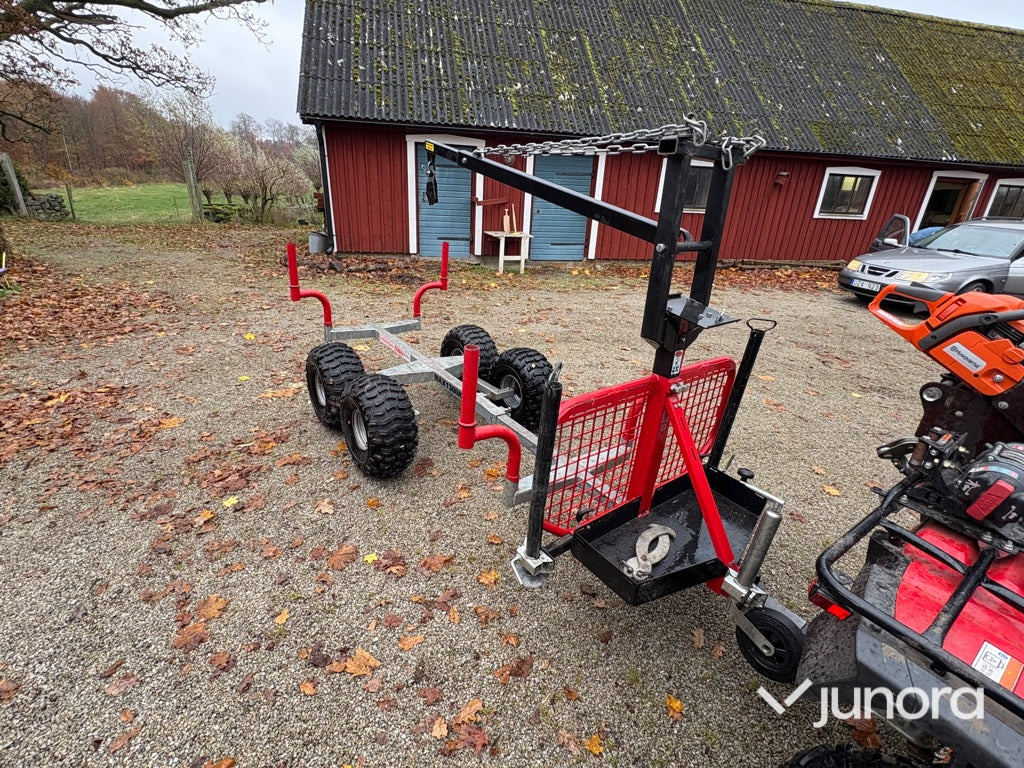 ATV timmervagn - Honda LT-13 - Remorque forestière: photos 3 ATV timmervagn - Honda LT-13 - Remorque forestière: photos 3