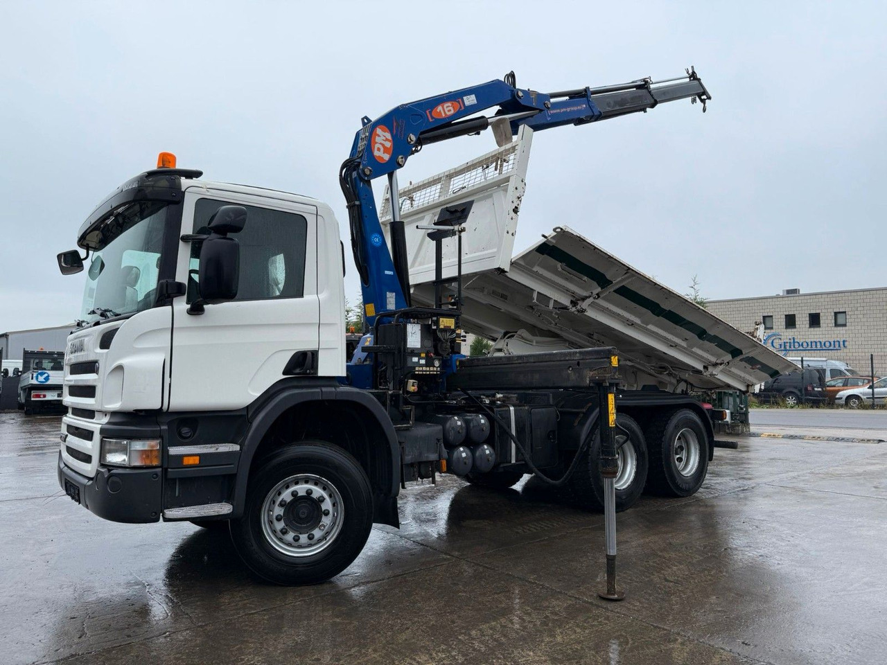 Crédit-bail de  Scania PRT 380. 6x4. Kipper + Kran PM 16 Funk. Klima. Scania PRT 380. 6x4. Kipper + Kran PM 16 Funk. Klima.: photos 10