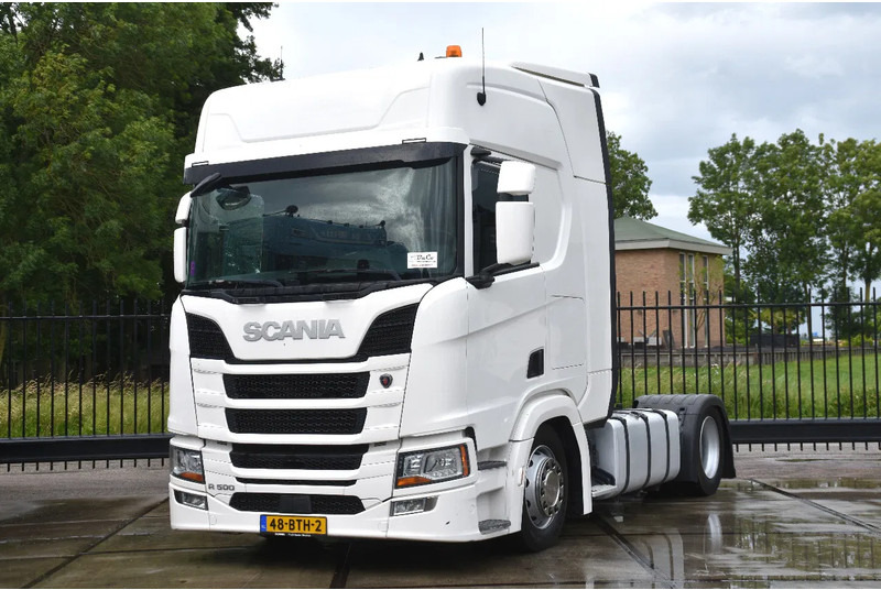 Scania R500 NGS 4x2EB - MEGA - RETARDER - FULL AIR - PARK. AIRCO - 2 x FUEL TANKS - GOOD CONDITION - - Tracteur routier: photos 1 Scania R500 NGS 4x2EB - MEGA - RETARDER - FULL AIR - PARK. AIRCO - 2 x FUEL TANKS - GOOD CONDITION - - Tracteur routier: photos 1