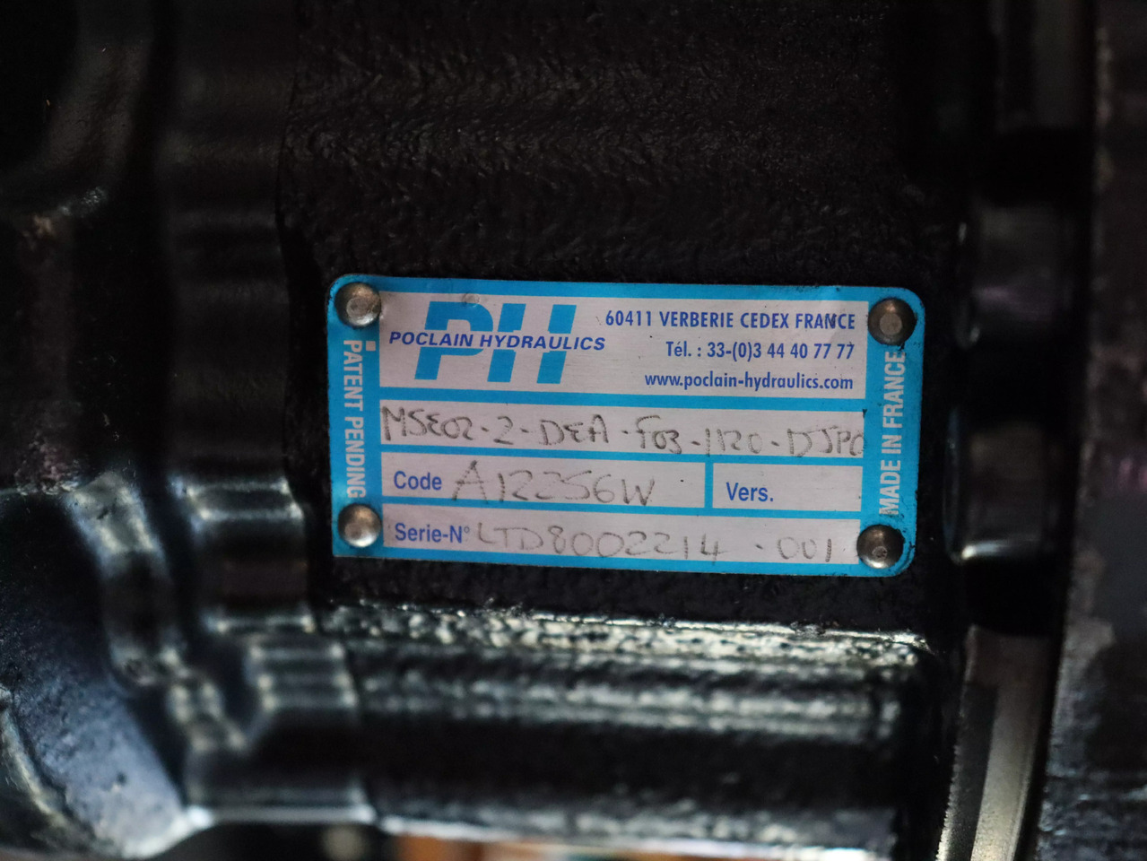 POCLAIN MSE02-2-DEA-F03-1120-DJP0 - Moteur hydraulique pour Engins de chantier: photos 2 POCLAIN MSE02-2-DEA-F03-1120-DJP0 - Moteur hydraulique pour Engins de chantier: photos 2