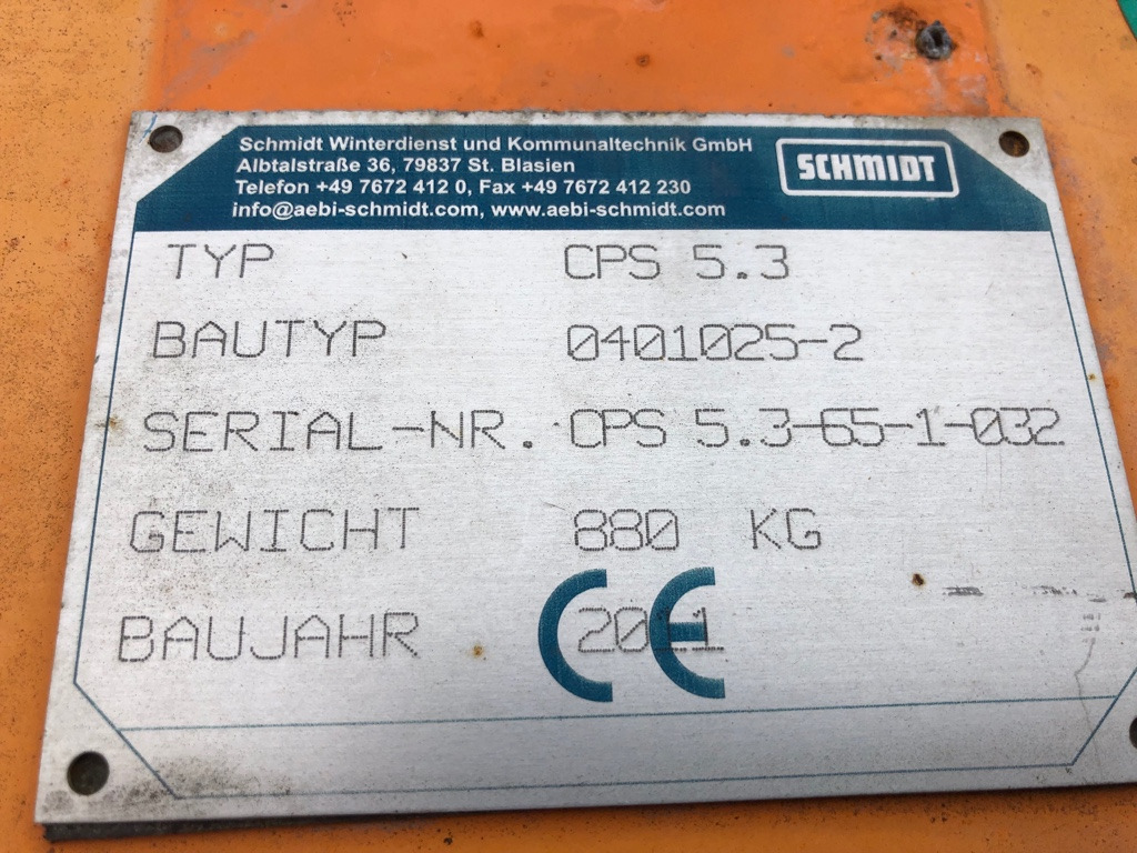 SCHMIDT Side snow plow CPS 5.3 - Souffleuse à neige pour Camion: photos 5 SCHMIDT Side snow plow CPS 5.3 - Souffleuse à neige pour Camion: photos 5