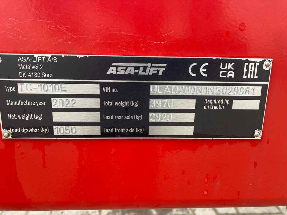 Machine à vendanger ASA-Lift ASA Lift TC1010E Single Row Trailed Cabbage Harvester: photos 11