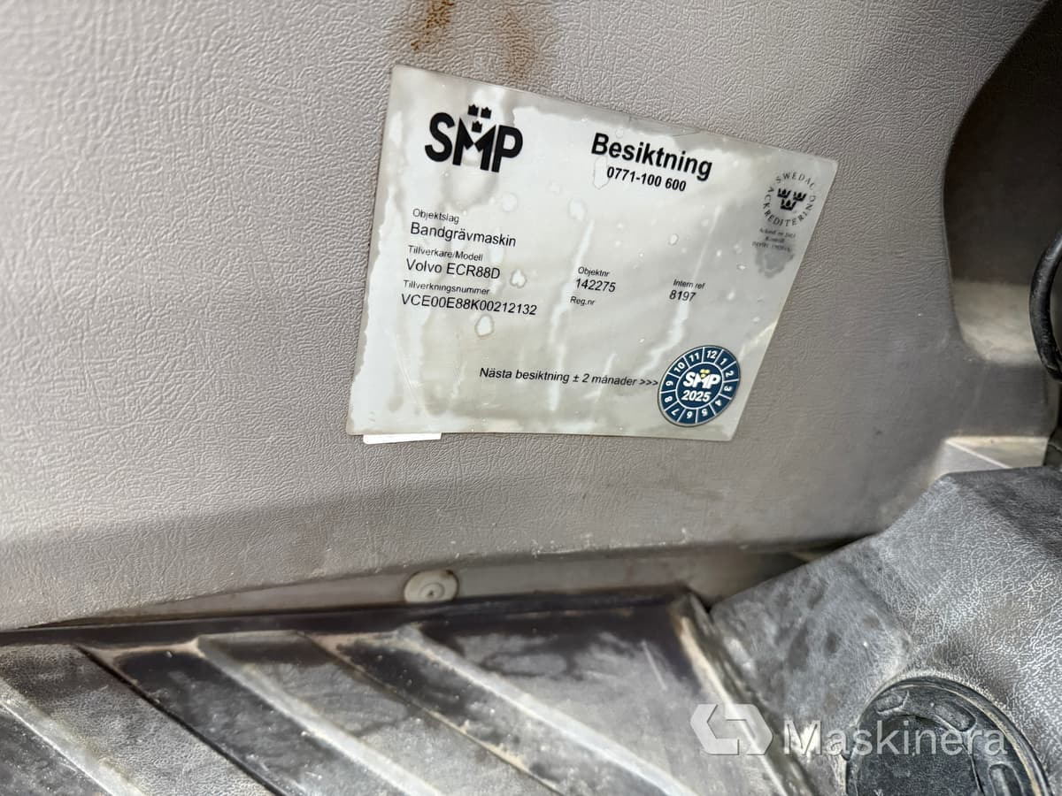 Pelle sur chenille Grävmaskin Volvo ECR88D med tillbehör: photos 36 Pelle sur chenille Grävmaskin Volvo ECR88D med tillbehör: photos 36