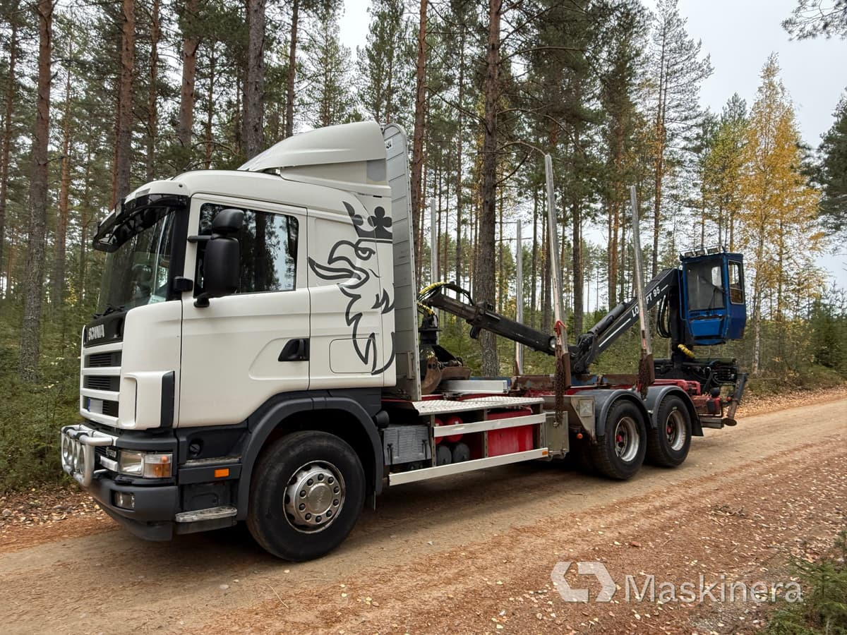 Scania R164GB6X4NA580 Timmerbil Scania R164 580 6x4 - Camion grumier, Camion grue: photos 2 Scania R164GB6X4NA580 Timmerbil Scania R164 580 6x4 - Camion grumier, Camion grue: photos 2
