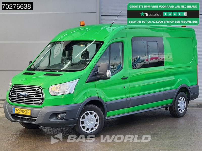 Fourgon utilitaire Ford Transit 130pk Dubbel Cabine L3H2 Trekhaak Navi Airco Cruise Camera Parkeersensoren Werkplaatsinrichting Euro6 DC Doka Mixto 7m3 Airco Du: photos 1