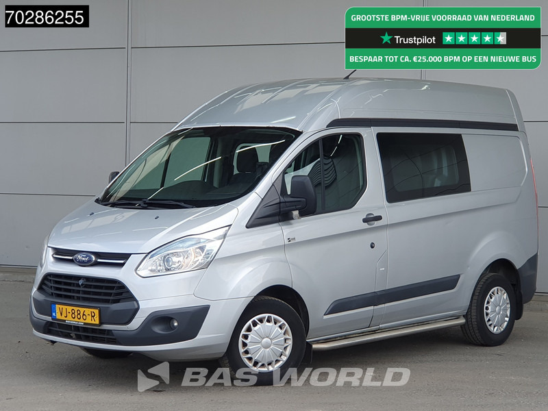 Fourgonnette Ford Transit Custom 101PK Dubbel Cabine L1H2 Trekhaak Airco Cruise DC Doka Mixto 5m3 Airco Trekhaak Cruise control: photos 1