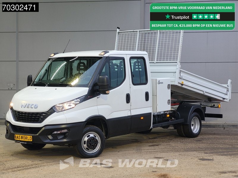 Iveco Daily 35C16 3.0L Kipper met Kist Dubbel Cabine Dubbellucht 3,5t Trekhaak 160PK Airco Cruise Euro6 Tipper Benne Kieper Airco Trekhaak C - Utilitaire benne: photos 1 Iveco Daily 35C16 3.0L Kipper met Kist Dubbel Cabine Dubbellucht 3,5t Trekhaak 160PK Airco Cruise Euro6 Tipper Benne Kieper Airco Trekhaak C - Utilitaire benne: photos 1