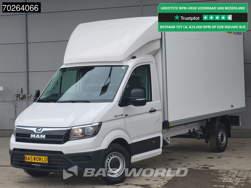 MAN TGE 3.140 Bakwagen met achterdeuren Nieuw!! Airco Meubelbak Koffer 17m3 Airco - Fourgon grand volume: photos 1 MAN TGE 3.140 Bakwagen met achterdeuren Nieuw!! Airco Meubelbak Koffer 17m3 Airco - Fourgon grand volume: photos 1