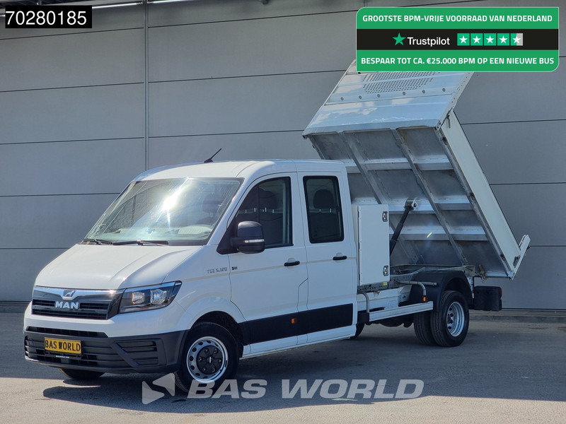 MAN TGE 5.120 Kipper met Kist Dubbel Cabine Dubbellucht 3,5t Trekhaak Navi Airco Cruise Camera Tipper Benne Kieper m3 Airco Dubbel cabine Trek - Utilitaire benne: photos 1 MAN TGE 5.120 Kipper met Kist Dubbel Cabine Dubbellucht 3,5t Trekhaak Navi Airco Cruise Camera Tipper Benne Kieper m3 Airco Dubbel cabine Trek - Utilitaire benne: photos 1