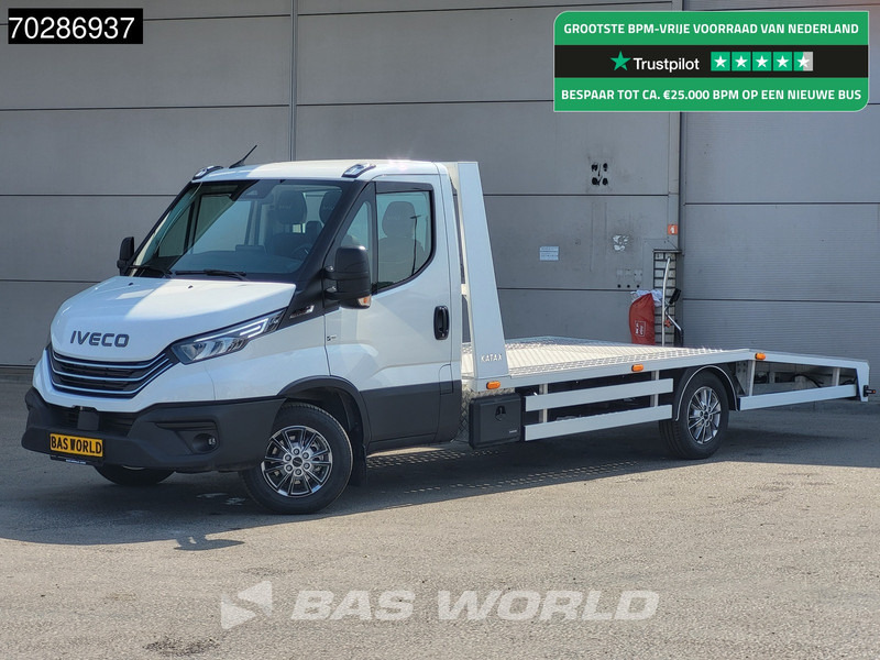 Iveco Daily 35S18 Automaat Autotransporter 3,5t Trekhaak Navi Airco LED ACC Euro6 Oprijwagen Cartransporter Trekhaak - Véhicule utilitaire: photos 1 Iveco Daily 35S18 Automaat Autotransporter 3,5t Trekhaak Navi Airco LED ACC Euro6 Oprijwagen Cartransporter Trekhaak - Véhicule utilitaire: photos 1