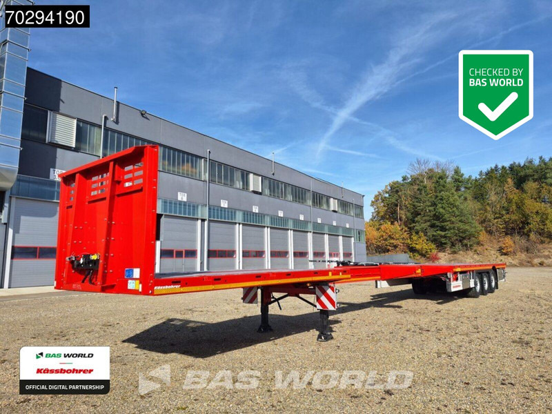 Kässbohrer Extendable (6 900 mm platform extension) 3 axles NEW! 3 axle maxima HD platform - Semi-remorque rideaux coulissants: photos 1 Kässbohrer Extendable (6 900 mm platform extension) 3 axles NEW! 3 axle maxima HD platform - Semi-remorque rideaux coulissants: photos 1
