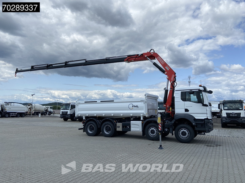 MAN TGS 35.440 8X4 NEW! Fassi F275.026 Kran Crane 13m3 3-Sided Tipper Big-Axle Euro 6 - Camion benne, Camion grue: photos 3 MAN TGS 35.440 8X4 NEW! Fassi F275.026 Kran Crane 13m3 3-Sided Tipper Big-Axle Euro 6 - Camion benne, Camion grue: photos 3