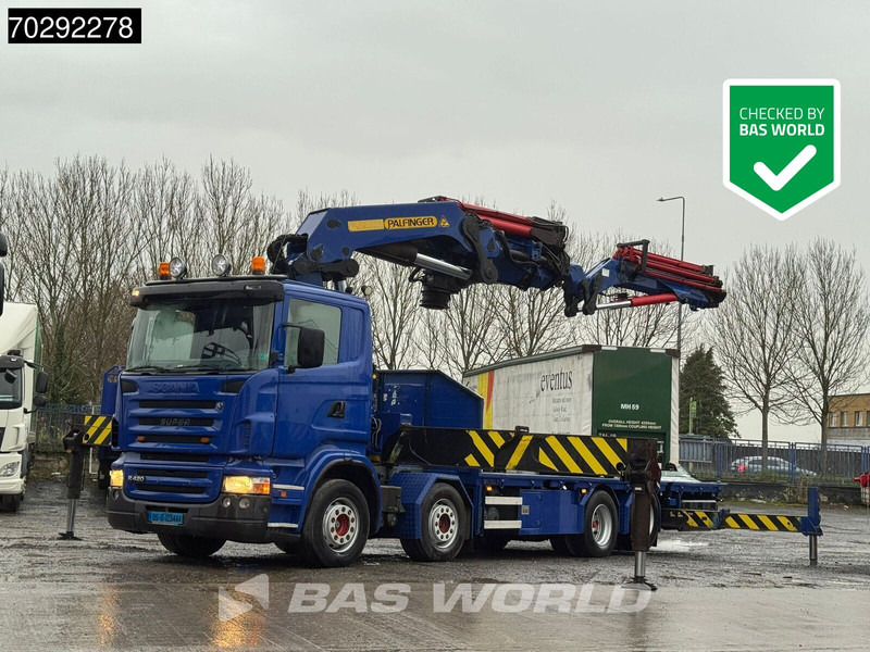 Scania R420 8X2 - Camion plateau, Camion grue: photos 1 Scania R420 8X2 - Camion plateau, Camion grue: photos 1