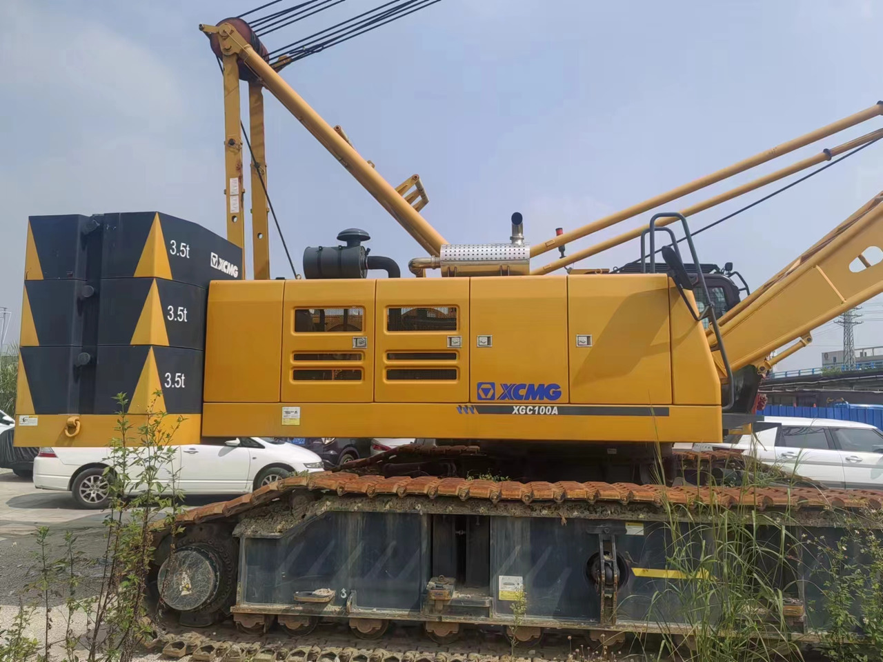 XCMG Official Used 100 Ton Mobile Crane XGC100A Hydraulic Lattice Boom Crawler Crane For Sale - Grue sur chenilles: photos 2 XCMG Official Used 100 Ton Mobile Crane XGC100A Hydraulic Lattice Boom Crawler Crane For Sale - Grue sur chenilles: photos 2
