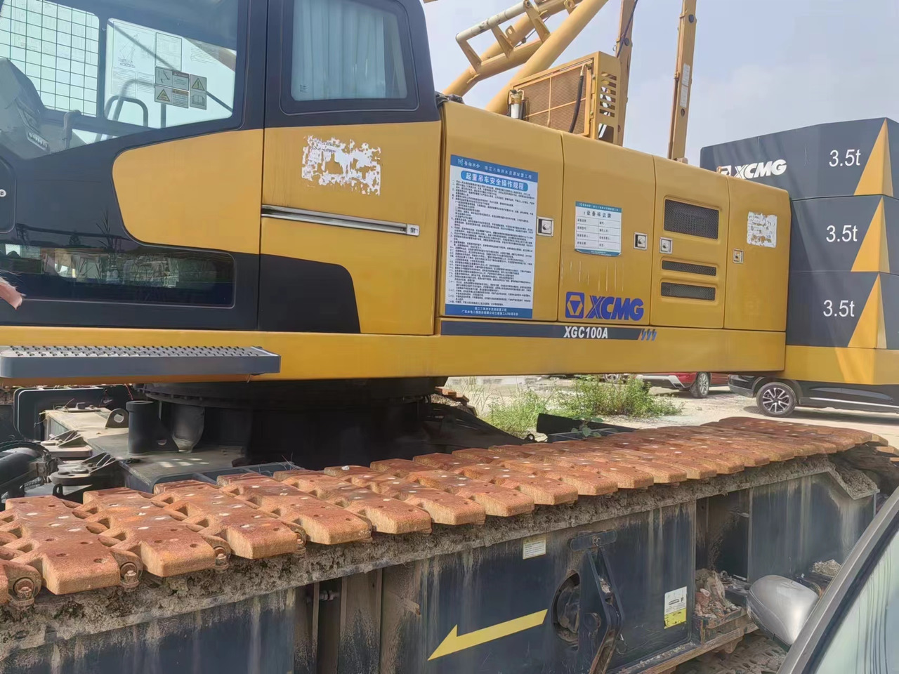XCMG Official Used 100 Ton Mobile Crane XGC100A Hydraulic Lattice Boom Crawler Crane For Sale - Grue sur chenilles: photos 3 XCMG Official Used 100 Ton Mobile Crane XGC100A Hydraulic Lattice Boom Crawler Crane For Sale - Grue sur chenilles: photos 3