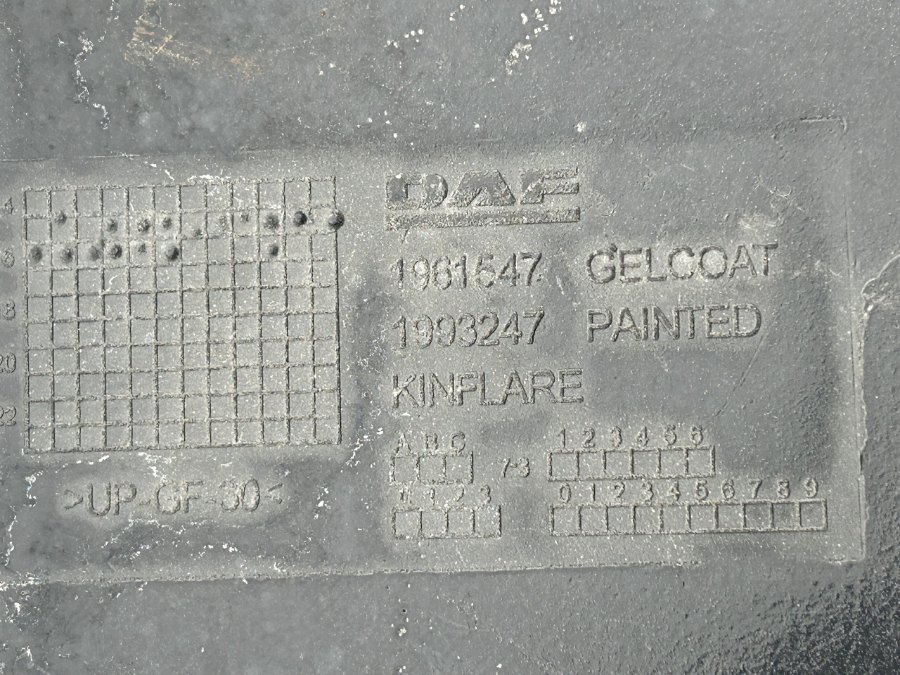 Pièce universelle DAF A SET OF DAF XF 106 SPOILER: photos 17