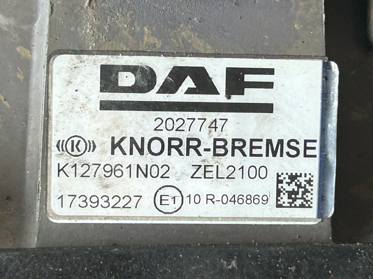 Valve de frein DAF XF 106 480 APU KIT ZEL2100 2027747 ( ELA1000 + AE6000): photos 8 Valve de frein DAF XF 106 480 APU KIT ZEL2100 2027747 ( ELA1000 + AE6000): photos 8