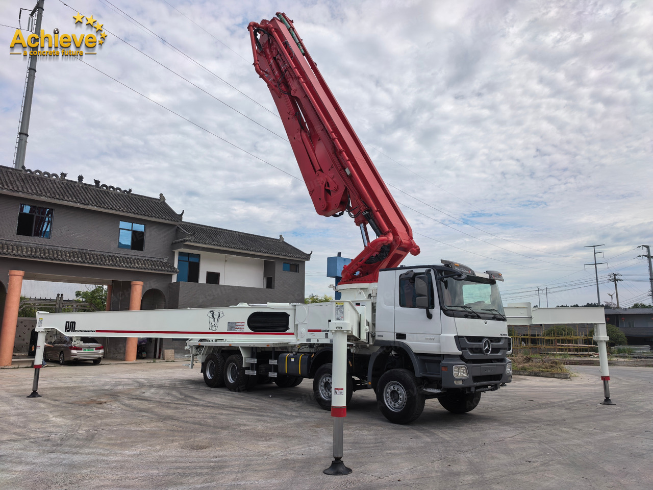 Putzmeister Putzmeister M56-4RZ Actros 4141Mercedes-Benz Concrete pump truck 【ACHIEVE】TOP CONDITION!!! - Camion pompe: photos 1 Putzmeister Putzmeister M56-4RZ Actros 4141Mercedes-Benz Concrete pump truck 【ACHIEVE】TOP CONDITION!!! - Camion pompe: photos 1