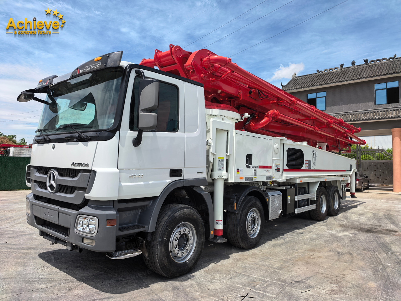 Putzmeister Putzmeister M56-4RZ Actros 4141Mercedes-Benz Concrete pump truck 【ACHIEVE】TOP CONDITION!!! - Camion pompe: photos 5 Putzmeister Putzmeister M56-4RZ Actros 4141Mercedes-Benz Concrete pump truck 【ACHIEVE】TOP CONDITION!!! - Camion pompe: photos 5