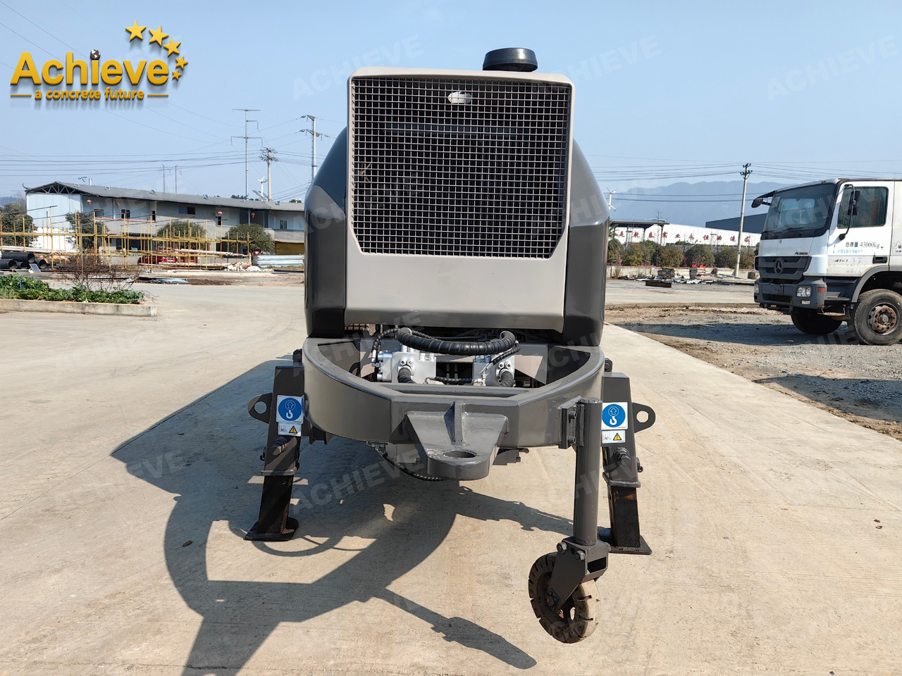 Pompe à béton stationnaire Zoomlion 2022 Zoomlion HBT 90.18.186RSU hydraulic Concrete Trailer Pump in China【ACHIEVE】TOP CONDITION!!!: photos 7