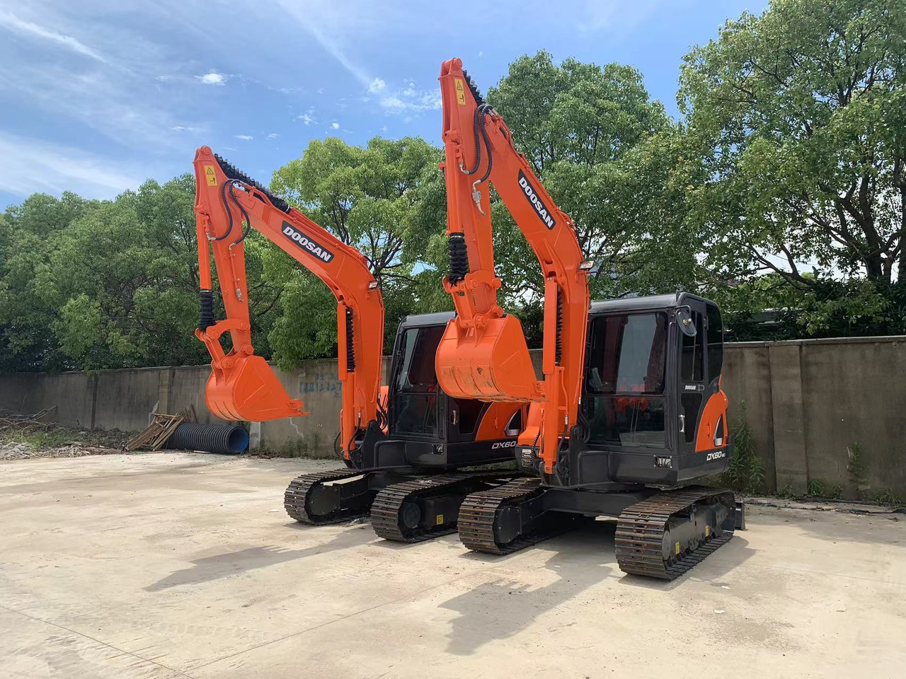 Doosan Mini Excavator DX60, DX55 Small Digger for Guyana - Pelle sur chenille: photos 2 Doosan Mini Excavator DX60, DX55 Small Digger for Guyana - Pelle sur chenille: photos 2