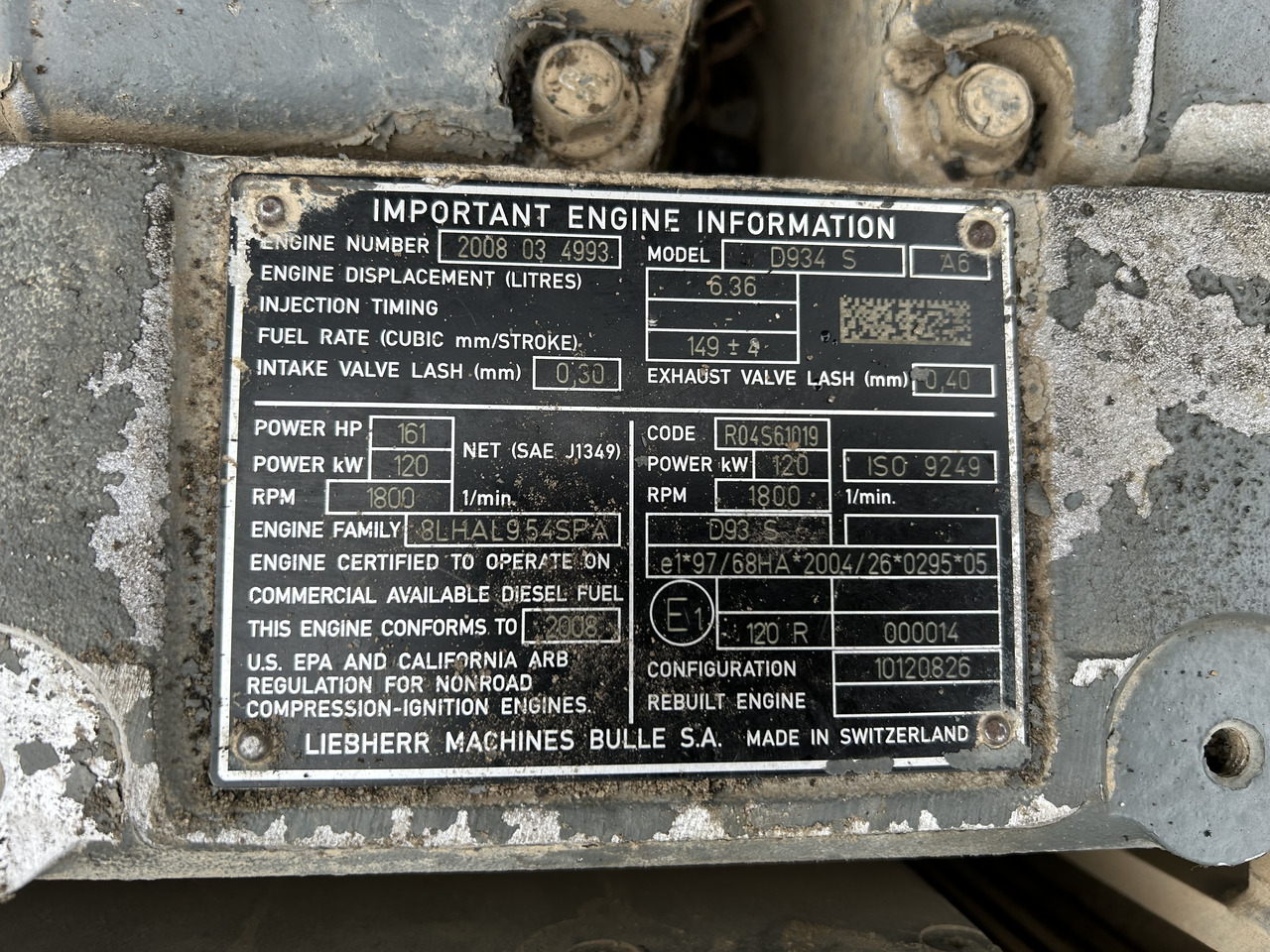 LIEBHERR D934 S A6 - Moteur pour Pelle: photos 3 LIEBHERR D934 S A6 - Moteur pour Pelle: photos 3