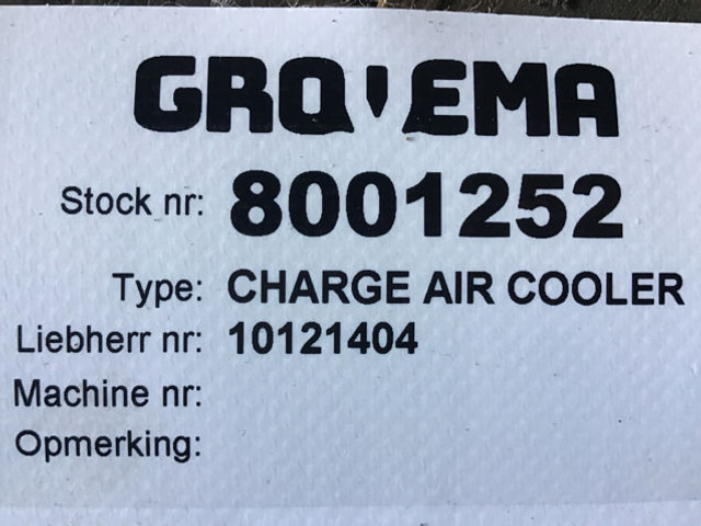 Liebherr Charge Air Cooler - Intercooler: photos 4 Liebherr Charge Air Cooler - Intercooler: photos 4