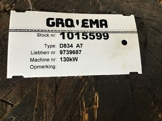 Moteur Liebherr D834: photos 12 Moteur Liebherr D834: photos 12