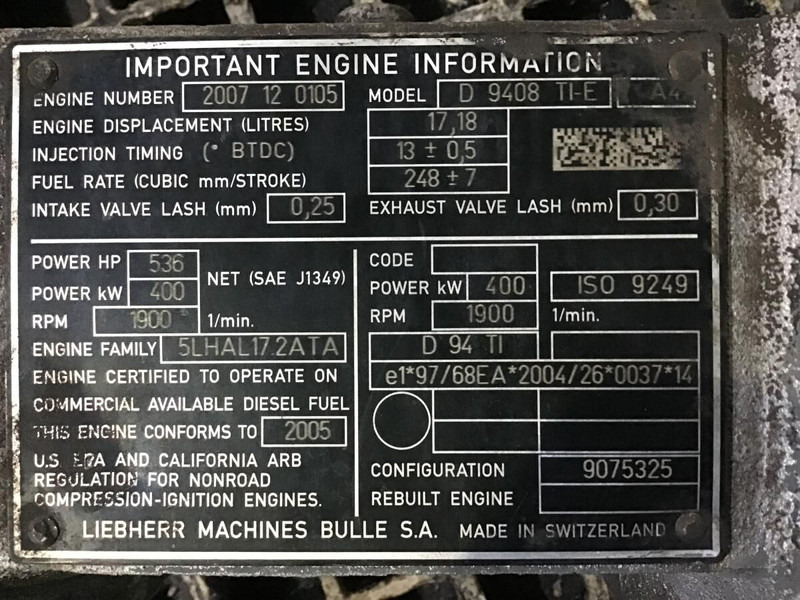 Liebherr Intakepipe - Tuyau d'admission d'air: photos 3 Liebherr Intakepipe - Tuyau d'admission d'air: photos 3