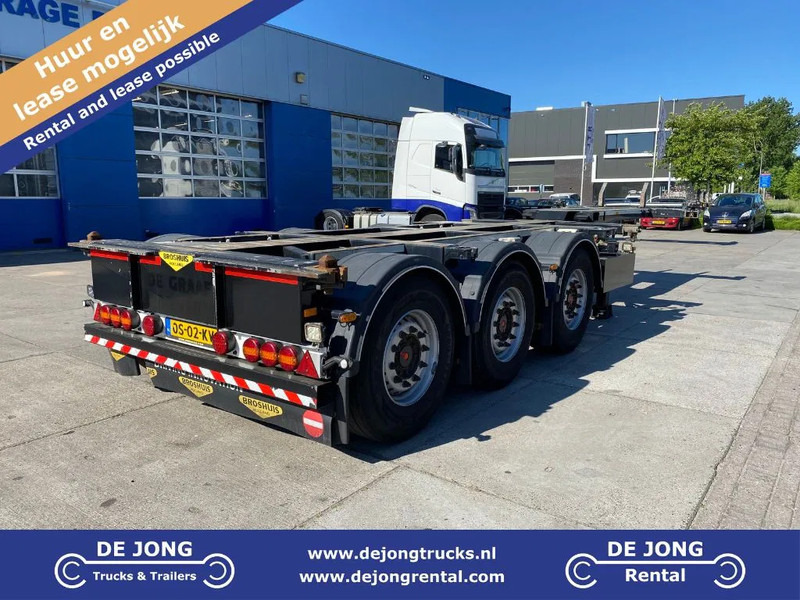 Broshuis MFCC-HD / 2x Extendable / Disc Brakes /1x lift Axle / 45FT - Semi-remorque porte-conteneur/ Caisse mobile: photos 1 Broshuis MFCC-HD / 2x Extendable / Disc Brakes /1x lift Axle / 45FT - Semi-remorque porte-conteneur/ Caisse mobile: photos 1