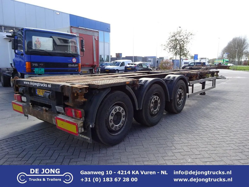 Krone SD Chassis / ADR / 2x Extendable / MB + Disc / 2x Lift Axle - Semi-remorque porte-conteneur/ Caisse mobile: photos 1 Krone SD Chassis / ADR / 2x Extendable / MB + Disc / 2x Lift Axle - Semi-remorque porte-conteneur/ Caisse mobile: photos 1