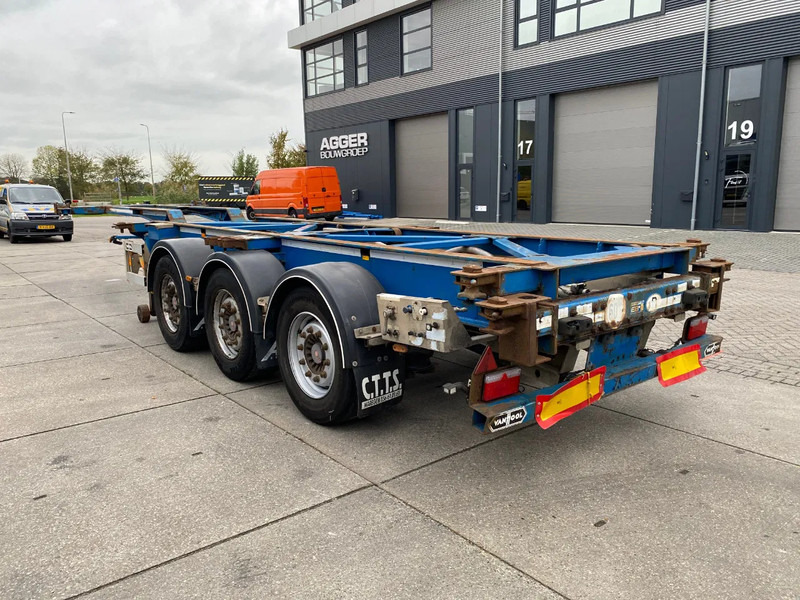 Van Hool 3B0079 / 2x Extendable / SAF Disc - Semi-remorque porte-conteneur/ Caisse mobile: photos 2 Van Hool 3B0079 / 2x Extendable / SAF Disc - Semi-remorque porte-conteneur/ Caisse mobile: photos 2