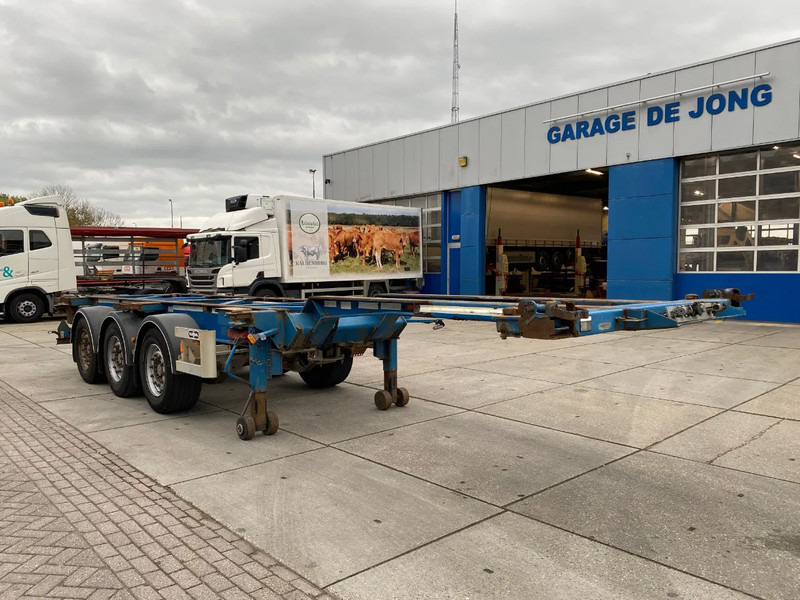 Van Hool 3B0079 / 2x Extendable / SAF Disc - Semi-remorque porte-conteneur/ Caisse mobile: photos 4 Van Hool 3B0079 / 2x Extendable / SAF Disc - Semi-remorque porte-conteneur/ Caisse mobile: photos 4