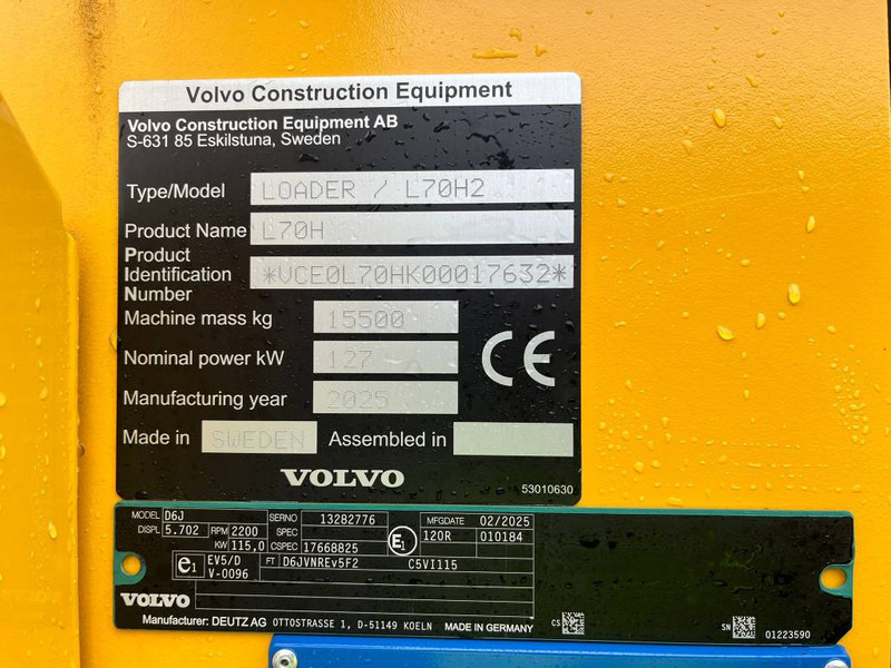 Volvo L 70 H2 !!NEW!! - Chargeuse sur pneus: photos 5 Volvo L 70 H2 !!NEW!! - Chargeuse sur pneus: photos 5