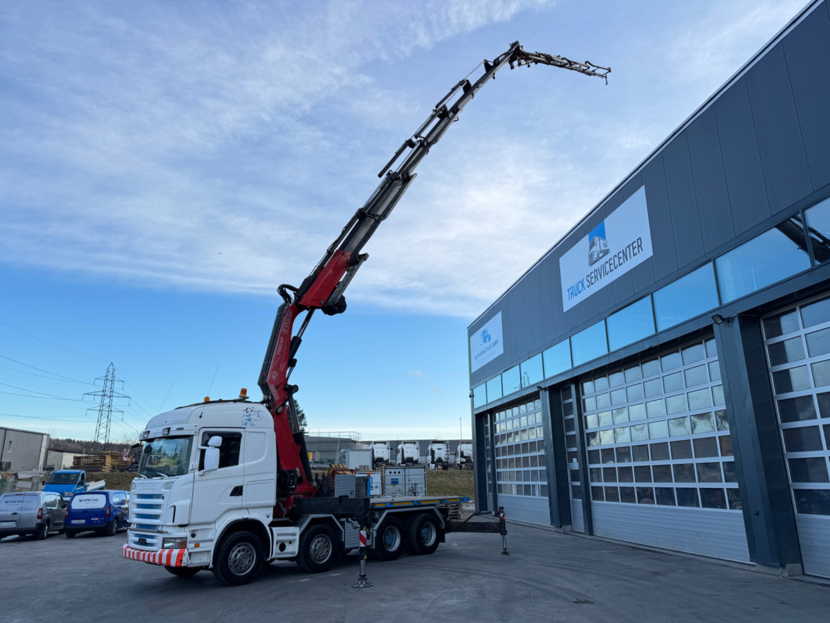 SCANIA R480 8x4 Fassi 660 SZM/Pritsche - Camion grue: photos 2 SCANIA R480 8x4 Fassi 660 SZM/Pritsche - Camion grue: photos 2