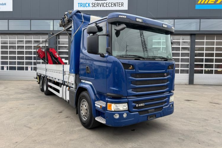 Scania G450 6x2 Hiab 122-4 - Camion grue, Camion plateau: photos 3 Scania G450 6x2 Hiab 122-4 - Camion grue, Camion plateau: photos 3