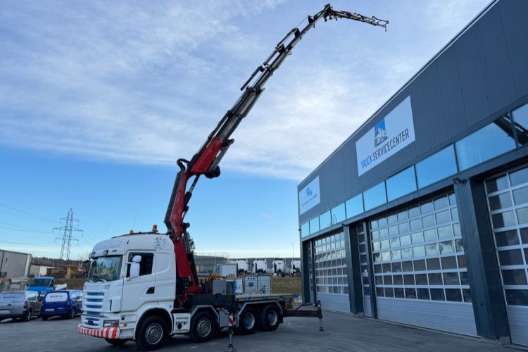 Scania R480 8x4 Fassi 660 SZM/Pritsche - Camion grue: photos 2 Scania R480 8x4 Fassi 660 SZM/Pritsche - Camion grue: photos 2